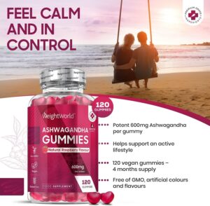 feel calm and control through ASHWAGANDHA GUMMIES